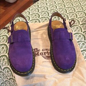 Dr. Martens Purple Suede Shoes